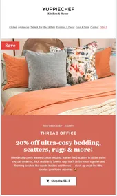 Yuppiechef : 20% Off Ultra-Cosy Bedding (Request Valid Date From Retailer)