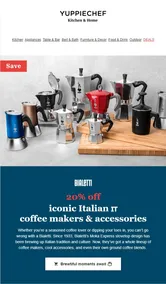 Yuppiechef : 20% Iconic Italian Coffee Makers (Request Valid Date From Retailer)