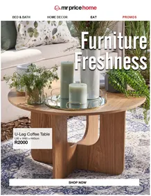 Mr Price Home : Furniture Freshness (Request Valid Date From Retailer)
