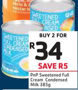 PnP Sweetened Full Cream Condensed Milk-2x385g