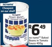 No Name Baked Beans In Tomato Sauce-400g