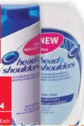 Head & Shoulders Shampoo Or Conditioner-360/400ml Each