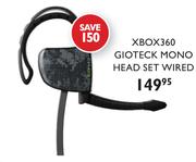Xbox 360 Gioteck Mono Head Set Wired