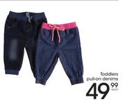 Toddlers Pull-On Denims-Each