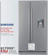 Samsung 660Ltr Metallic Side By Side Fridge With Water Dispenser