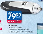 Safeway Battery Operated Personal Groomer S3015