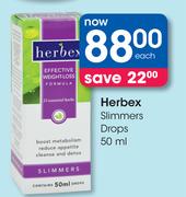 Herbex Slimmers Drops-50ml-Each