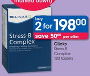 Clicks Stress-B Complex 120 Tablets-2's