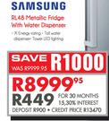 Samsung RL48 Metallic Fridge With Water Dispenser