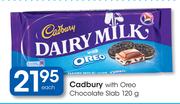 Cadbury With Oreo Chocolate Slab-120g-Each