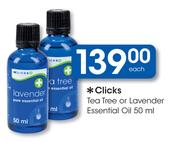 Clicks Tea Tree Or Lavender Essential Oil-50ml