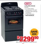 Defy 4 Plate Stove DSS509