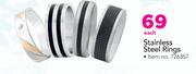 Stainless Steel Rings-Per Pair