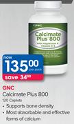 GNC Calcimate Plus 800-120 Capsules Pack
