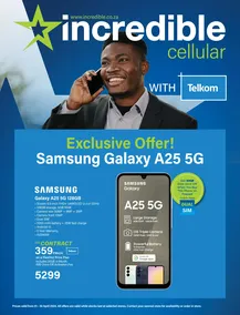 Incredible : Incredible Cellular With Telkom (01 April - 30 April 2024 While Stocks Last)