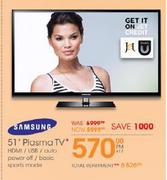 Samsung 51" Plasma TV