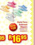 Pastel Terry Bathroom Slippers H00002173/H0000615