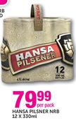 Hansa Pilsner NRB-12x330ml Per Pack