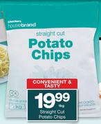 Housebrand Straight Cut Potato Chips-1Kg