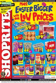 Shoprite Western Cape : Make Easter Bigger With Our Low Prices (28 March - 1 April 2024)
