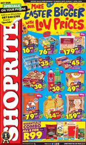 Shoprite KwaZulu-Natal : Make Easter Bigger With Our Low Prices (18 March - 7 April 2024)