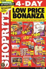 Shoprite KwaZulu-Natal : Low Price Bonanza (8 February - 11 February 2024)