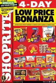 Shoprite KwaZulu-Natal : Low Price Bonanza (14 March - 17 March 2024)