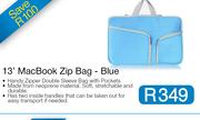 13" MacBook Zip Bag - Blue