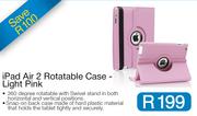 iPad Air 2 Rotatable Case - Light Pink
