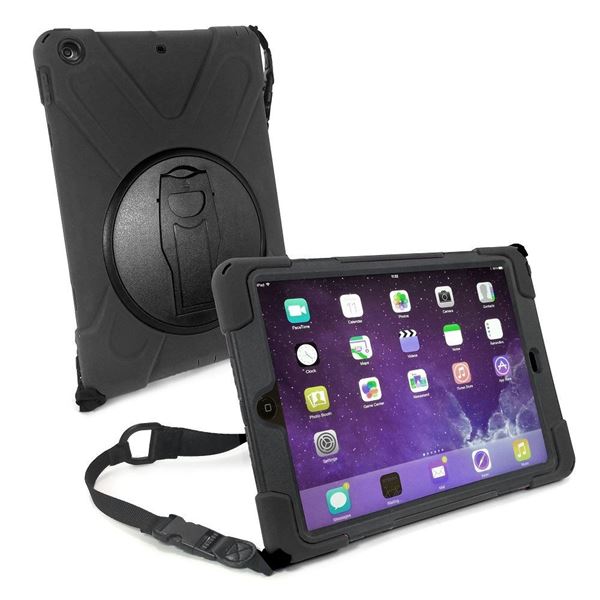 Tuff-Luv Armour Jack Case and Stand for iPad – Black (2017)