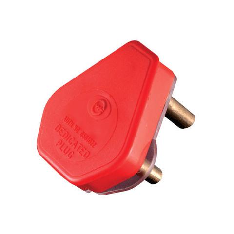 Crabtree Coloured Plug 3pin – Red (16a)