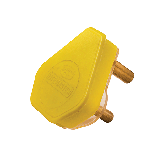 Crabtree Coloured Plug Top 3pin – Yellow (16a)