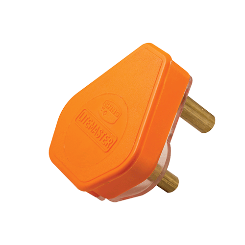 Crabtree Coloured Plug Top 3pin – Orange (16a)