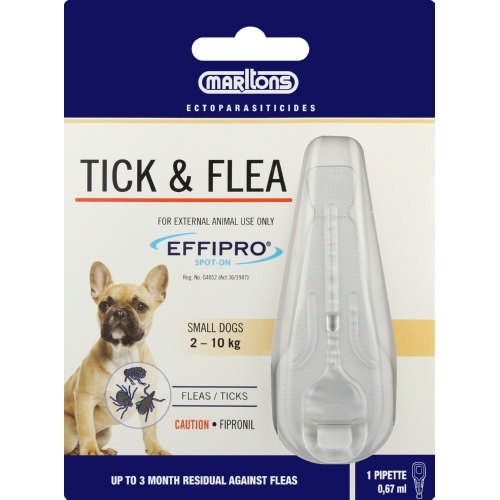 Marltons Effipro Small Dog Tick and Flea