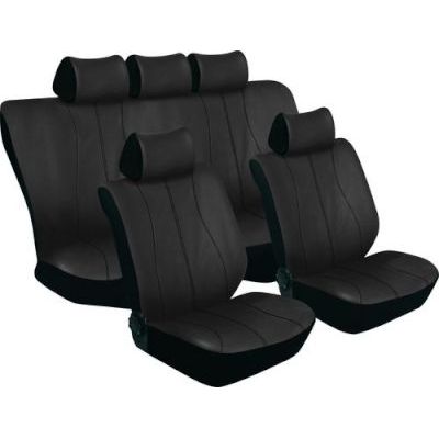 Stingray Galaxy Full Car Seat Cover Set 11 Piece - Grey/Black