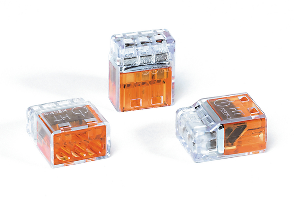 Helacon Orange 3 way Connector 10 Pack PC353 