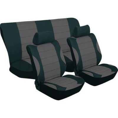 Stingray Grand Prix Full Car Seat Cover Set (6 Piece) (Grey) 