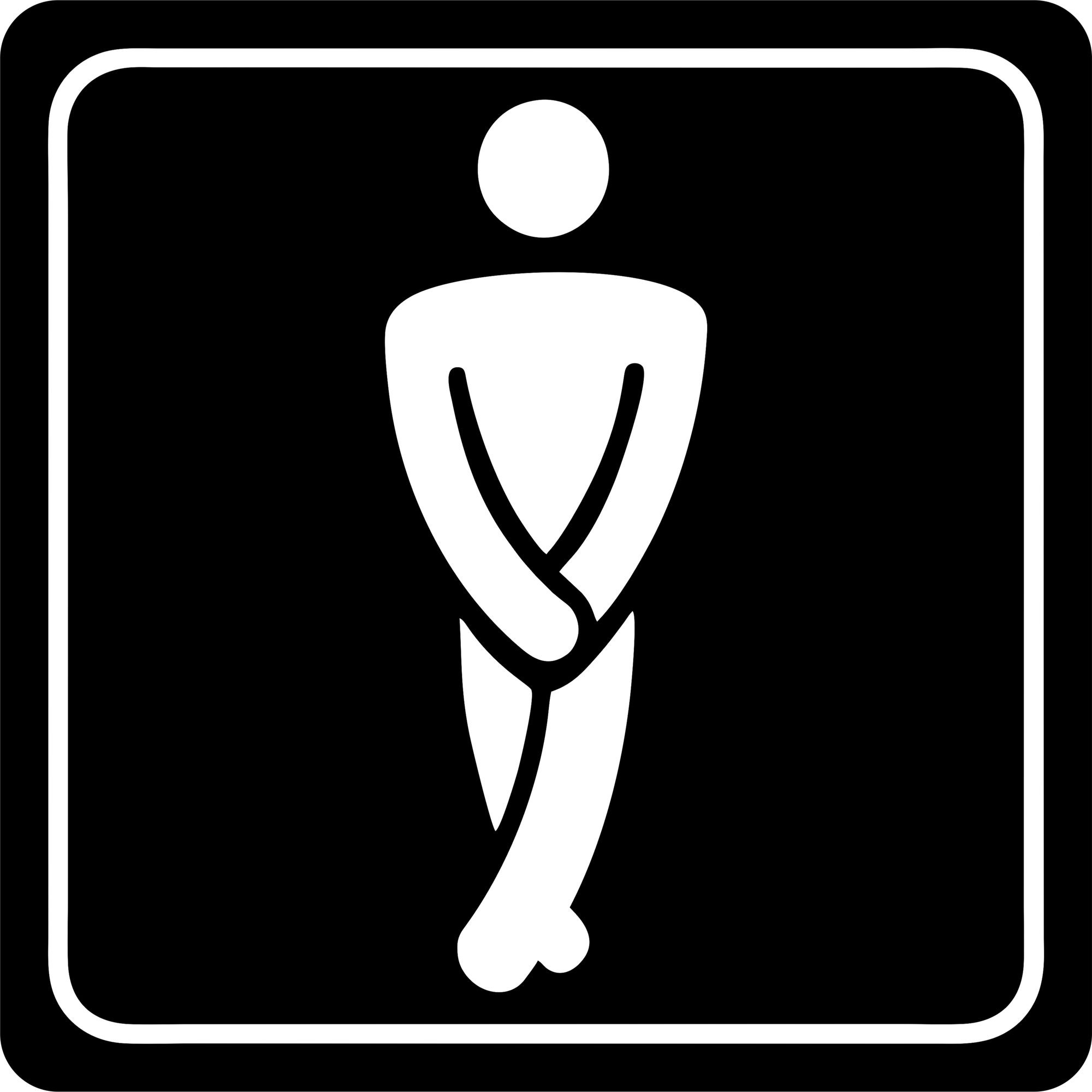 Parrot Products: Gents Toilet Symbolic Sign