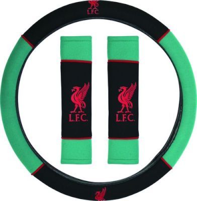 Stingray Liverpool FC Steering Wheel Cover and Seatbelt Comforter Set (3 Piece) 