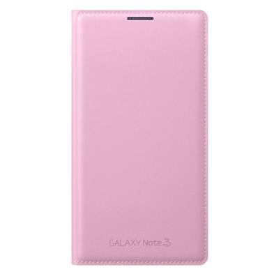 Samsung Leather Flip Wallet for Samsung Galaxy Note 3  - Soft Pink