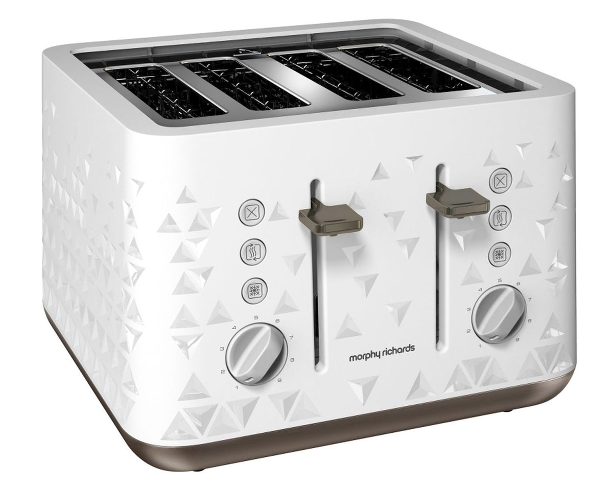 Morphy Richards 4 Slice Prism Toaster: White 