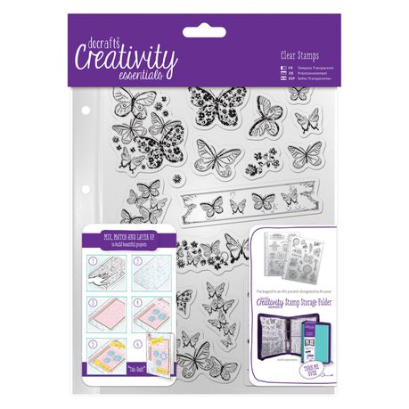 Docrafts: Creativity Essentials A5 Clear Stamp Set