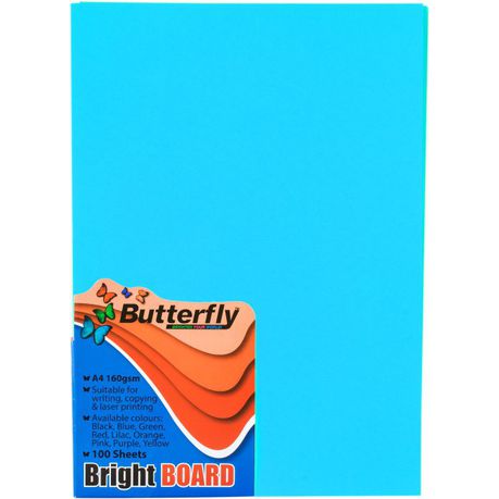Butterfly A4 Bright Board 100s (Blue)