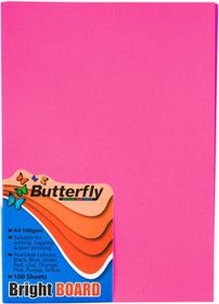 Butterfly A4 Bright Board 50s - Pink