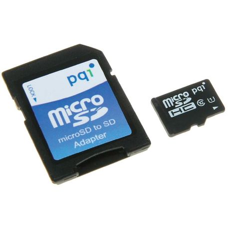 PQI 32 GB: microSD UHS-I Class 10 with Adapter