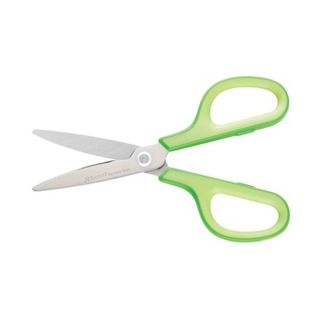 Rexel: X3 Stainless Steel Scissors - Green Handle