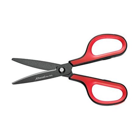 Rexel: X3 Non-Stick Stainless Steel Scissors - Red/Black Handle