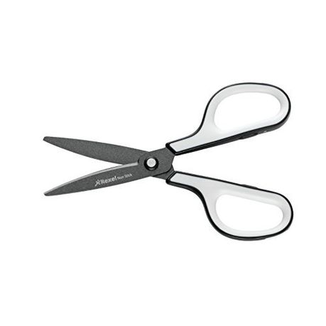 Rexel: X3 Non-Stick Stainless Steel Scissors - Grey/White Handle