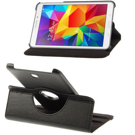 Tuff-Luv Leather Case with Holder/Rotating Case for Samsung Galaxy Tab E (T560/T561)