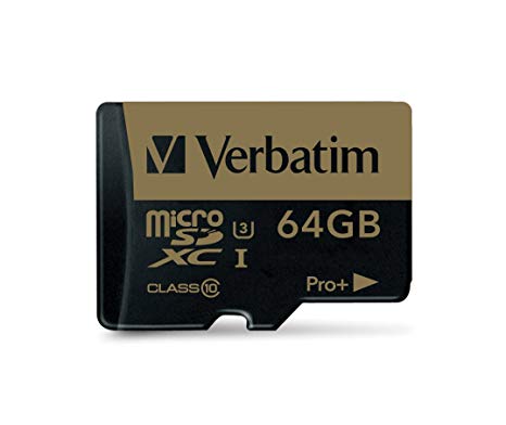 Verbatim 64 GB Pro 600x Micro SD Card with Adapter